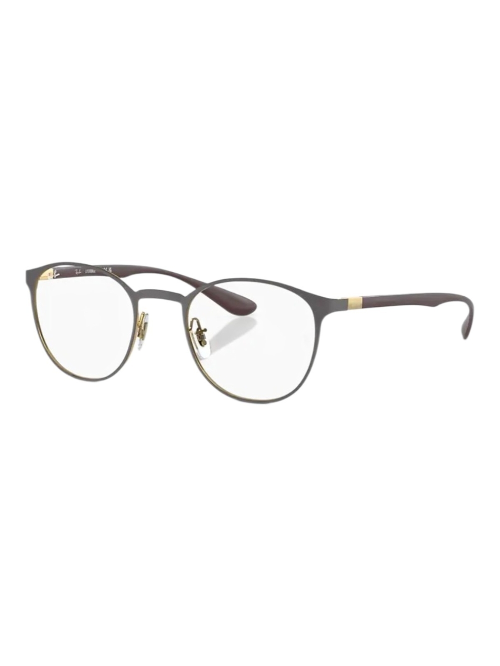 Ray-Ban RX6355 Eyeglass Matte Dark Grey On Gold - Frame Only 50-20-145 Unisex
